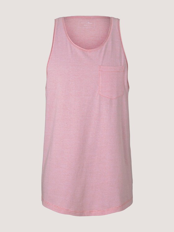 Tanktop met borstzak - Mannen - orange white yd thin stripe Tanktop met borstzak - Mannen - orange white yd thin stripe - 7 - TOM TAILOR Denim