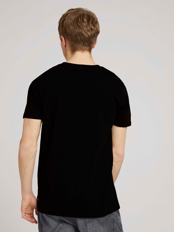 T-shirt with a photo print - Men - Black T-shirt with a photo print - Men - Black - 2 - TOM TAILOR Denim