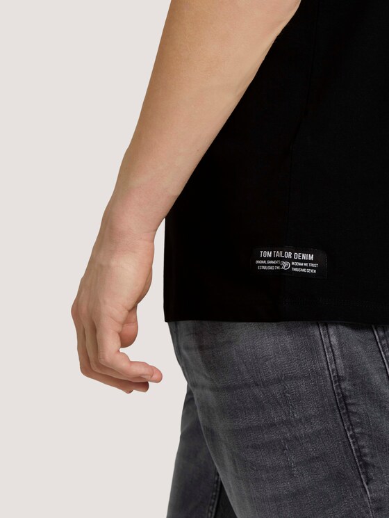 T-shirt with a photo print - Men - Black T-shirt with a photo print - Men - Black - 9 - TOM TAILOR Denim