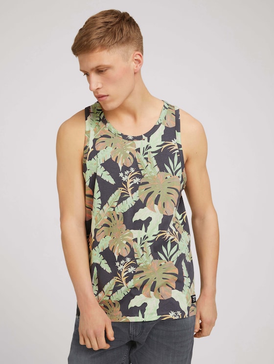 Tanktop mit Palmenprint - Männer - tropical monstera leaf print Tanktop mit Palmenprint - Männer - tropical monstera leaf print - 5 - TOM TAILOR Denim