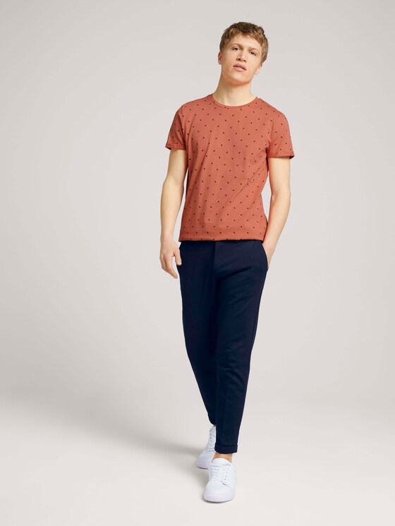 T-shirt met dessin - Mannen - orange mini palm leaf print T-shirt met dessin - Mannen - orange mini palm leaf print - 3 - TOM TAILOR Denim