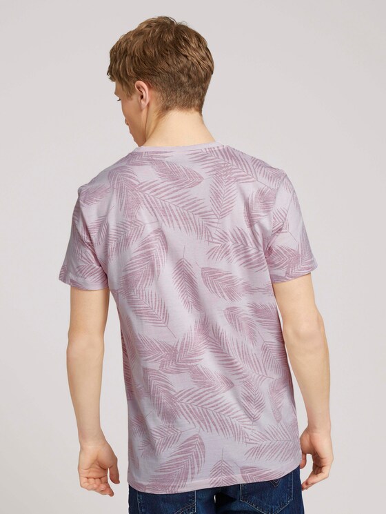 T-Shirt mit Palmenprint - Männer - peach inside palm leaf print T-Shirt mit Palmenprint - Männer - peach inside palm leaf print - 2 - TOM TAILOR Denim