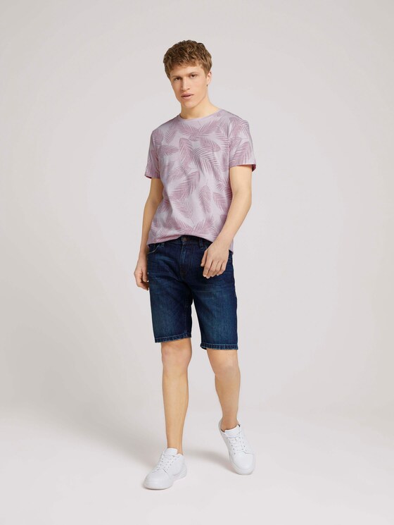 T-Shirt mit Palmenprint - Männer - peach inside palm leaf print T-Shirt mit Palmenprint - Männer - peach inside palm leaf print - 3 - TOM TAILOR Denim