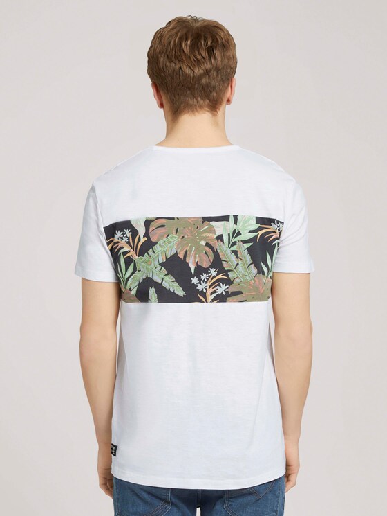 T-Shirt im Mustermix - Männer - White T-Shirt im Mustermix - Männer - White - 2 - TOM TAILOR Denim