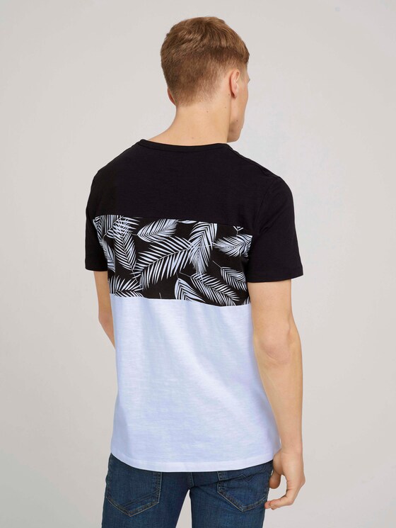 T-Shirt im Mustermix - Männer - Black T-Shirt im Mustermix - Männer - Black - 2 - TOM TAILOR Denim