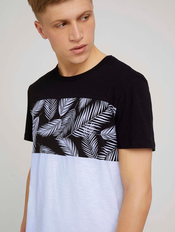 T-Shirt im Mustermix - Männer - Black T-Shirt im Mustermix - Männer - Black - 9 - TOM TAILOR Denim
