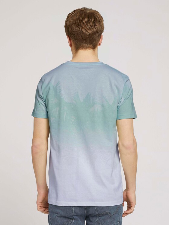 T-Shirt mit Farbverlauf - Männer - mint palm photo print T-Shirt mit Farbverlauf - Männer - mint palm photo print - 2 - TOM TAILOR Denim