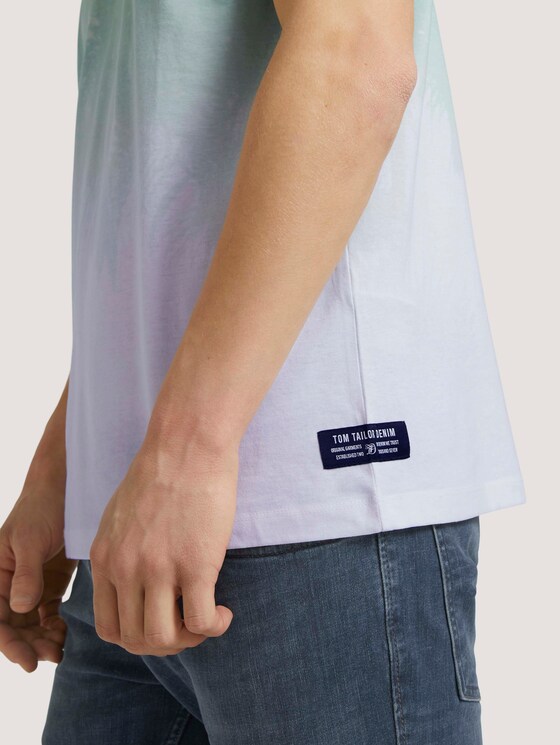 T-Shirt mit Farbverlauf - Männer - mint palm photo print T-Shirt mit Farbverlauf - Männer - mint palm photo print - 9 - TOM TAILOR Denim