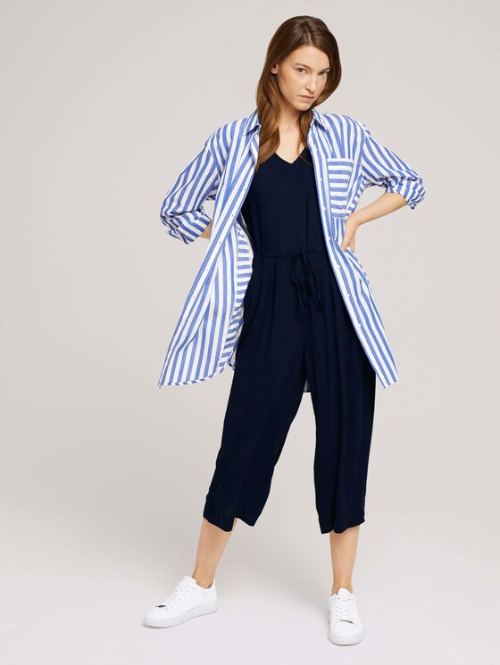 Mouwloze Jumpsuit met ruches - Vrouwen - Sky Captain Blue Mouwloze Jumpsuit met ruches - Vrouwen - Sky Captain Blue - 3 - TOM TAILOR