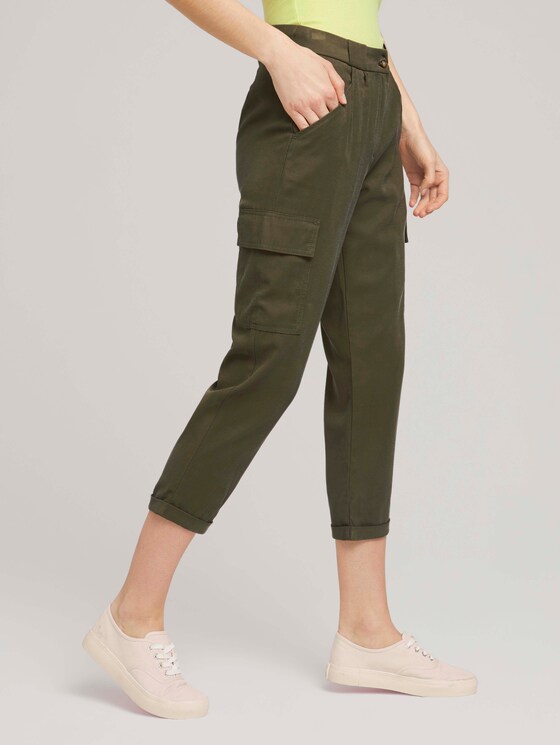 Loose Fit Cargohose - Frauen - Grape Leaf Green Loose Fit Cargohose - Frauen - Grape Leaf Green - 11 - TOM TAILOR