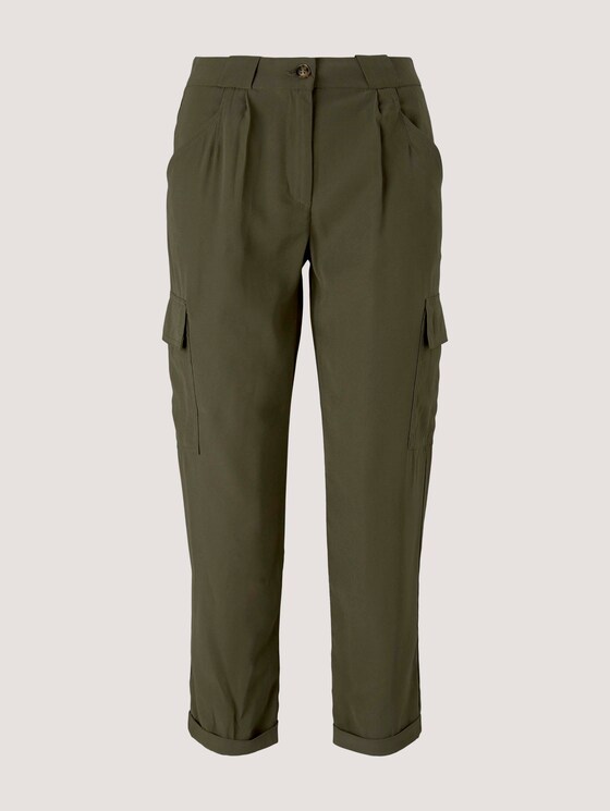 Loose Fit Cargohose - Frauen - Grape Leaf Green Loose Fit Cargohose - Frauen - Grape Leaf Green - 7 - TOM TAILOR
