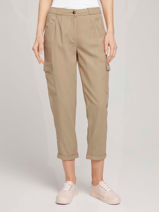 Loose Fit Cargohose - Frauen - desert linen Loose Fit Cargohose - Frauen - desert linen - 1 - TOM TAILOR
