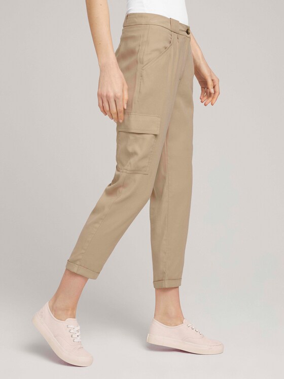 Loose Fit Cargohose - Frauen - desert linen Loose Fit Cargohose - Frauen - desert linen - 11 - TOM TAILOR