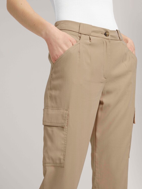 Loose Fit Cargohose - Frauen - desert linen Loose Fit Cargohose - Frauen - desert linen - 9 - TOM TAILOR
