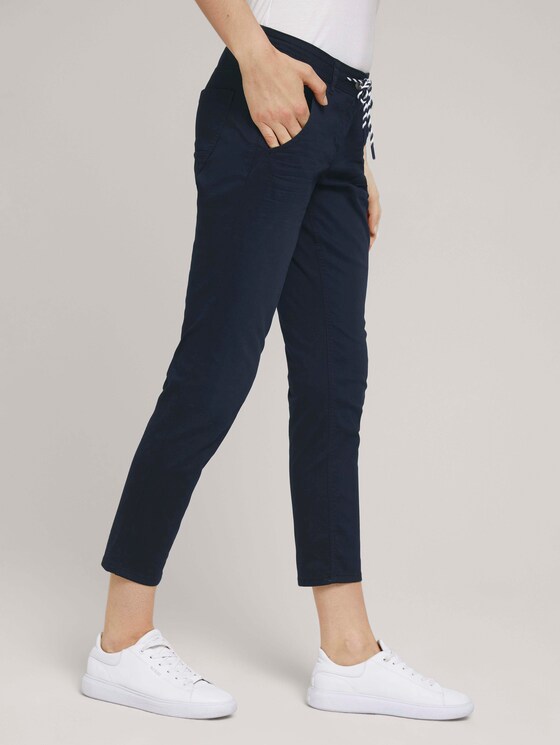 Tapered Relaxed Hose mit Kordelzug - Frauen - Sky Captain Blue Tapered Relaxed Hose mit Kordelzug - Frauen - Sky Captain Blue - 11 - TOM TAILOR