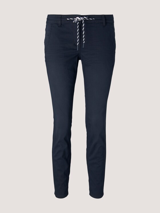 Tapered Relaxed Hose mit Kordelzug - Frauen - Sky Captain Blue Tapered Relaxed Hose mit Kordelzug - Frauen - Sky Captain Blue - 7 - TOM TAILOR
