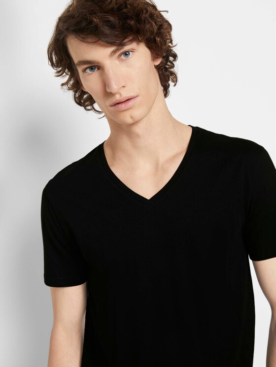 Doppelpack Basic T-Shirt - Männer - Black Doppelpack Basic T-Shirt - Männer - Black - 9 - TOM TAILOR Denim