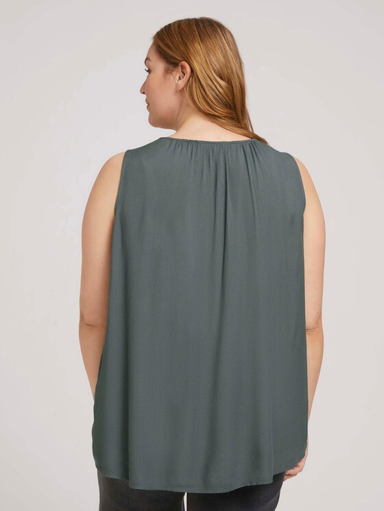 ärmellose Bluse - Frauen - washed jasper green ärmellose Bluse - Frauen - washed jasper green - 2 - My True Me
