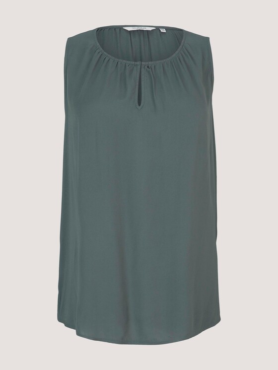 ärmellose Bluse - Frauen - washed jasper green ärmellose Bluse - Frauen - washed jasper green - 7 - My True Me