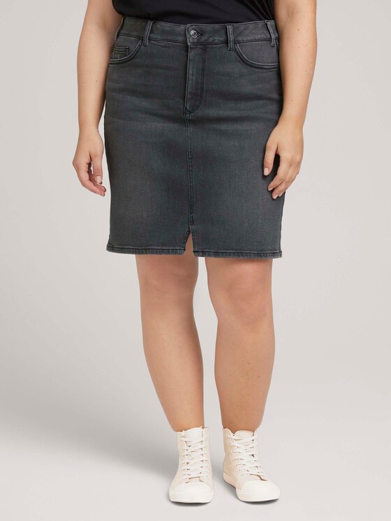 Plus - Regular Jeans Rock - Frauen - dark stone black denim Plus - Regular Jeans Rock - Frauen - dark stone black denim - 1 - My True Me