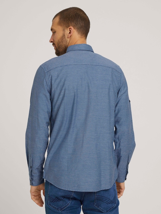 gestreiftes Hemd - Männer - navy horizontal small stripe gestreiftes Hemd - Männer - navy horizontal small stripe - 2 - TOM TAILOR