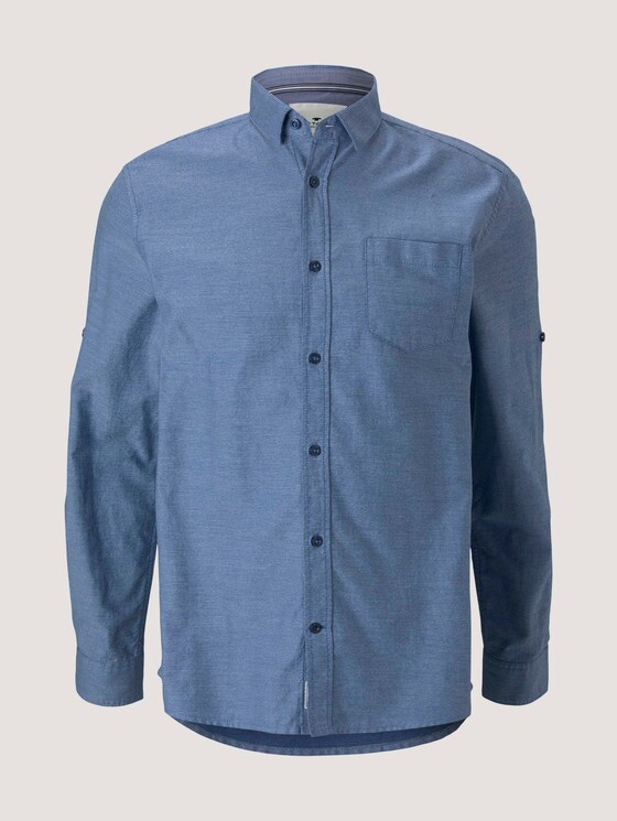 gestreiftes Hemd - Männer - navy horizontal small stripe gestreiftes Hemd - Männer - navy horizontal small stripe - 7 - TOM TAILOR
