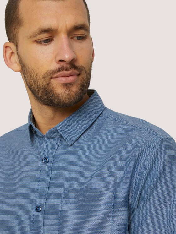 gestreiftes Hemd - Männer - navy horizontal small stripe gestreiftes Hemd - Männer - navy horizontal small stripe - 9 - TOM TAILOR