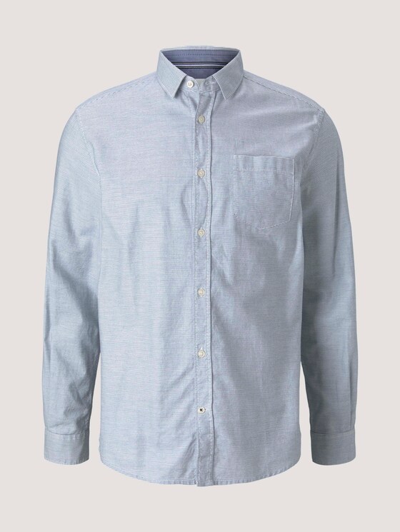 gestreiftes Hemd - Männer - off white horizontal stripe gestreiftes Hemd - Männer - off white horizontal stripe - 7 - TOM TAILOR