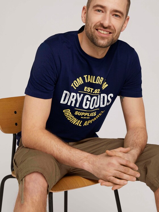 T-Shirt mit Print - Männer - Sailor Blue T-Shirt mit Print - Männer - Sailor Blue - 5 - TOM TAILOR