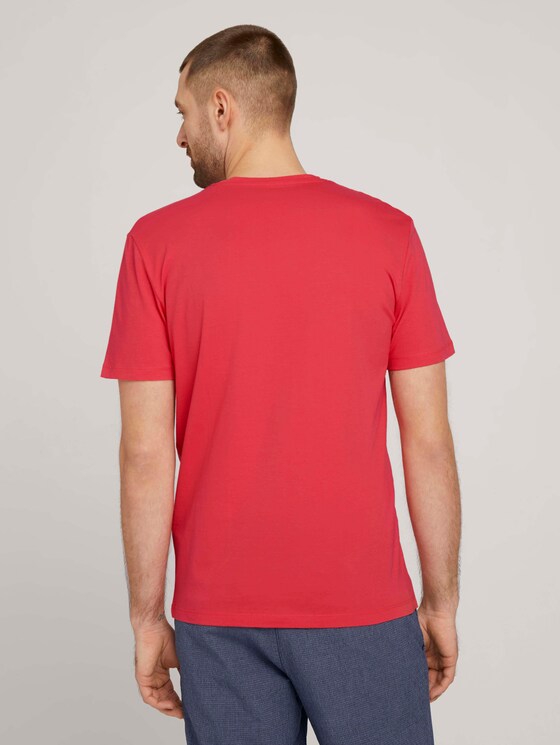 T-Shirt mit Print - Männer - Plain Red T-Shirt mit Print - Männer - Plain Red - 2 - TOM TAILOR