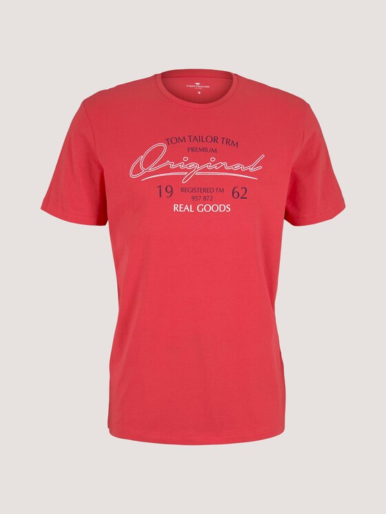 T-Shirt mit Print - Männer - Plain Red T-Shirt mit Print - Männer - Plain Red - 7 - TOM TAILOR