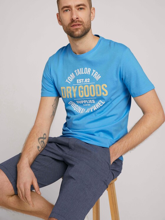 T-Shirt mit Print - Männer - aquarius turquoise T-Shirt mit Print - Männer - aquarius turquoise - 5 - TOM TAILOR