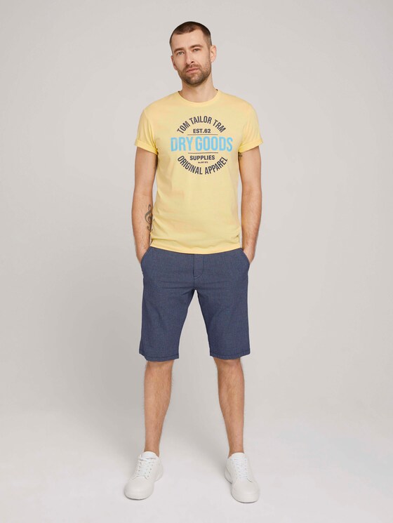 T-Shirt mit Print - Männer - pale straw yellow T-Shirt mit Print - Männer - pale straw yellow - 3 - TOM TAILOR