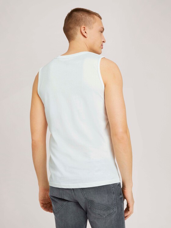 Tanktop mit Bio-Baumwolle - Männer - Off White Tanktop mit Bio-Baumwolle - Männer - Off White - 2 - TOM TAILOR
