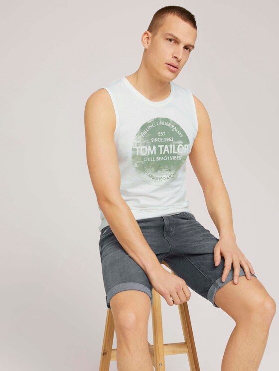 Tanktop mit Bio-Baumwolle - Männer - Off White Tanktop mit Bio-Baumwolle - Männer - Off White - 5 - TOM TAILOR