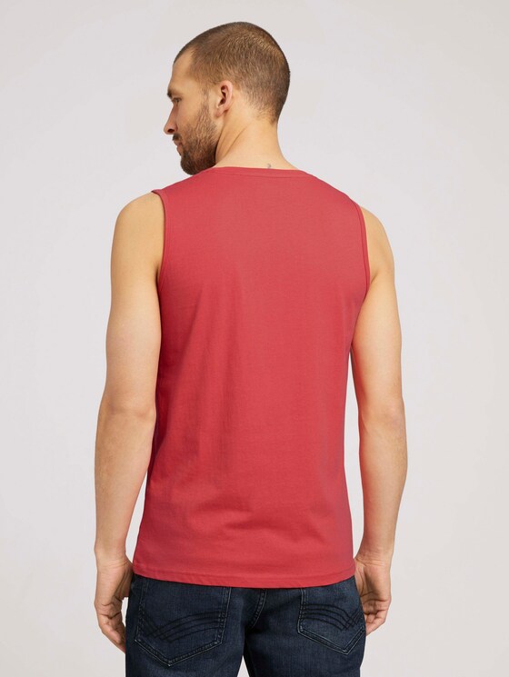 Tanktop mit Bio-Baumwolle - Männer - Plain Red Tanktop mit Bio-Baumwolle - Männer - Plain Red - 2 - TOM TAILOR