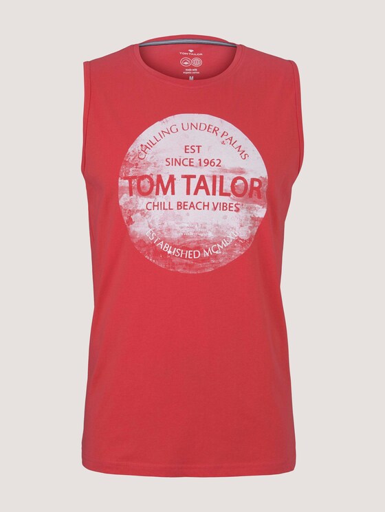 Tanktop mit Bio-Baumwolle - Männer - Plain Red Tanktop mit Bio-Baumwolle - Männer - Plain Red - 7 - TOM TAILOR