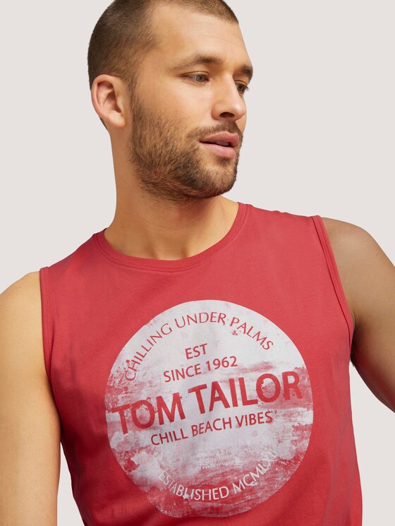 Tanktop mit Bio-Baumwolle - Männer - Plain Red Tanktop mit Bio-Baumwolle - Männer - Plain Red - 9 - TOM TAILOR