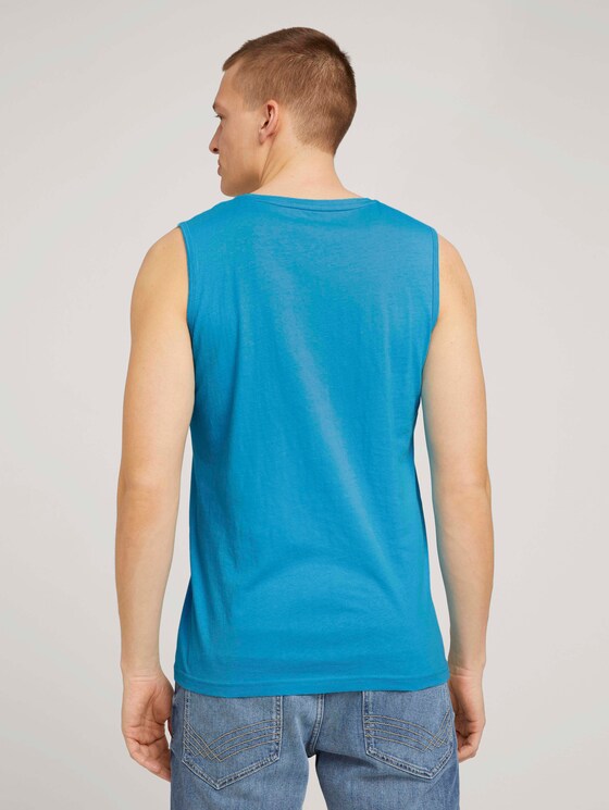 Tanktop mit Bio-Baumwolle - Männer - aquarius turquoise Tanktop mit Bio-Baumwolle - Männer - aquarius turquoise - 2 - TOM TAILOR