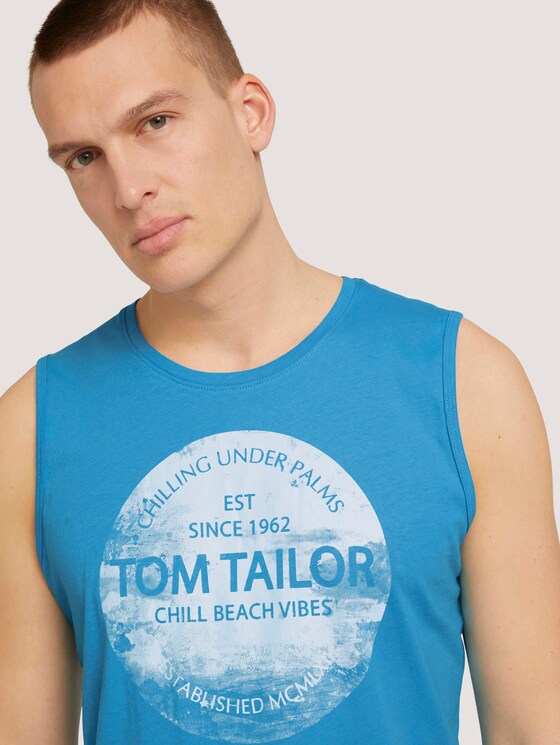 Tanktop mit Bio-Baumwolle - Männer - aquarius turquoise Tanktop mit Bio-Baumwolle - Männer - aquarius turquoise - 9 - TOM TAILOR