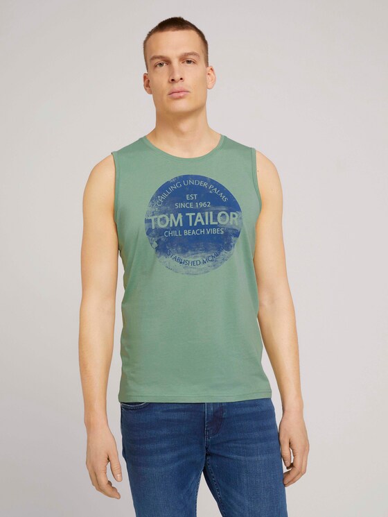 Tanktop mit Bio-Baumwolle - Männer - light mint green Tanktop mit Bio-Baumwolle - Männer - light mint green - 1 - TOM TAILOR