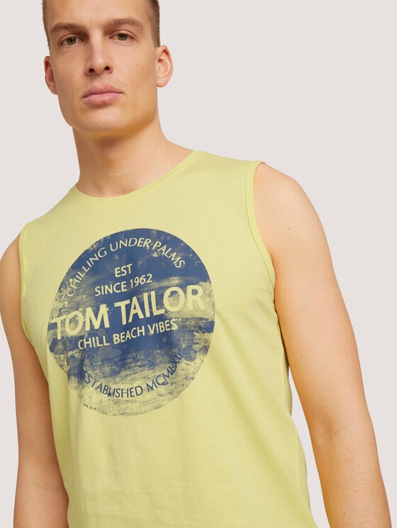 Tanktop mit Bio-Baumwolle - Männer - pale straw yellow Tanktop mit Bio-Baumwolle - Männer - pale straw yellow - 9 - TOM TAILOR