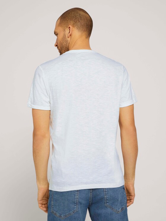 Print T-Shirt mit Bio-Baumwolle - Männer - Off White Print T-Shirt mit Bio-Baumwolle - Männer - Off White - 2 - TOM TAILOR