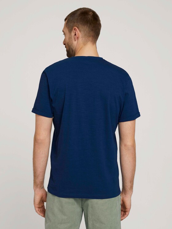 Print T-Shirt mit Bio-Baumwolle - Männer - after dark blue Print T-Shirt mit Bio-Baumwolle - Männer - after dark blue - 2 - TOM TAILOR