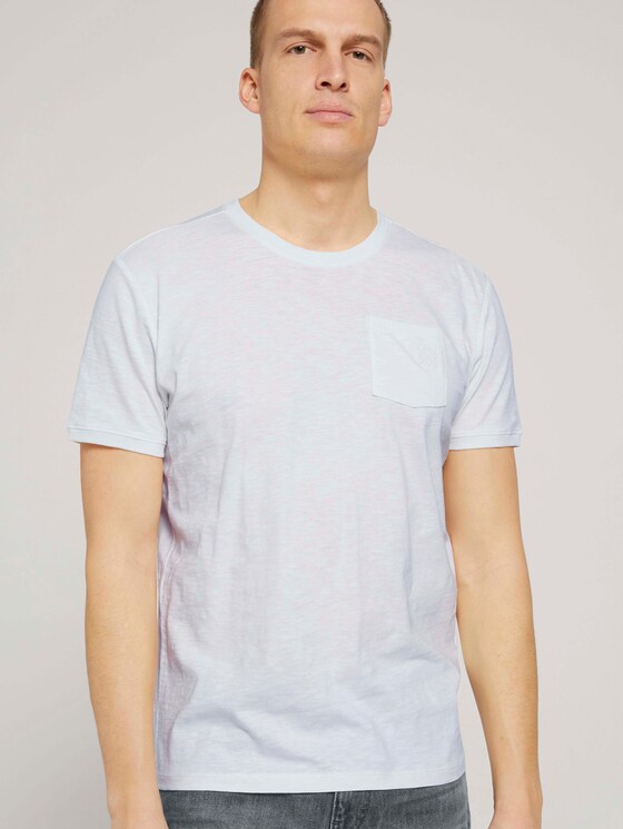 T-Shirt mit Bio-Baumwolle - Männer - Off White T-Shirt mit Bio-Baumwolle - Männer - Off White - 5 - TOM TAILOR