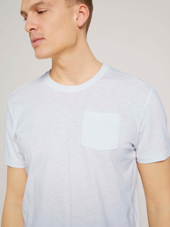 T-Shirt mit Bio-Baumwolle - Männer - Off White T-Shirt mit Bio-Baumwolle - Männer - Off White - 9 - TOM TAILOR