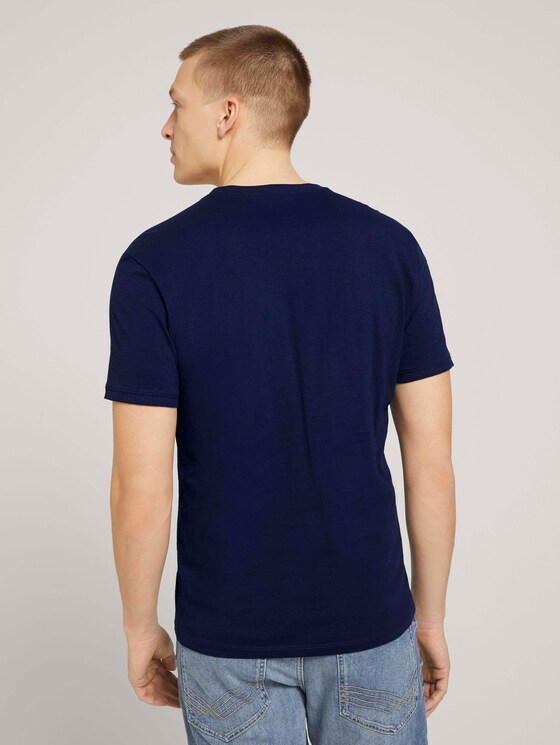 T-Shirt mit Bio-Baumwolle - Männer - Sailor Blue T-Shirt mit Bio-Baumwolle - Männer - Sailor Blue - 2 - TOM TAILOR