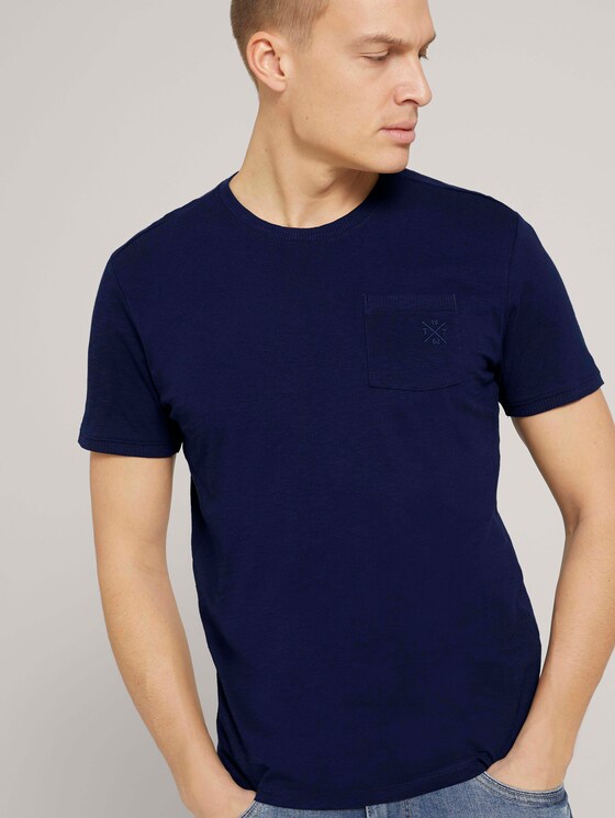 T-Shirt mit Bio-Baumwolle - Männer - Sailor Blue T-Shirt mit Bio-Baumwolle - Männer - Sailor Blue - 5 - TOM TAILOR