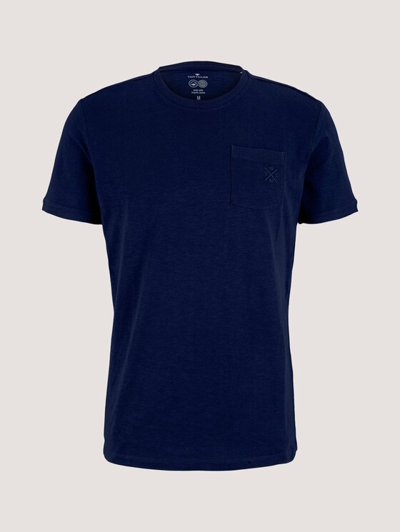 T-Shirt mit Bio-Baumwolle - Männer - Sailor Blue T-Shirt mit Bio-Baumwolle - Männer - Sailor Blue - 7 - TOM TAILOR