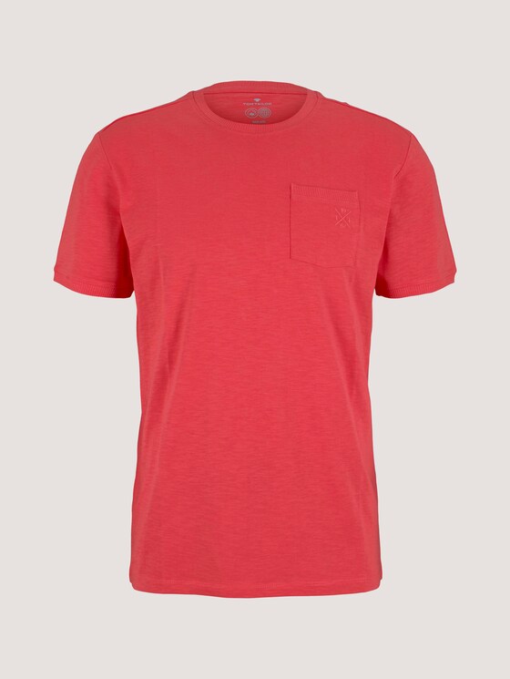 T-Shirt mit Bio-Baumwolle - Männer - Plain Red T-Shirt mit Bio-Baumwolle - Männer - Plain Red - 7 - TOM TAILOR